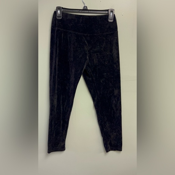 Velvet-Like Black Pants - Picture 1 of 4